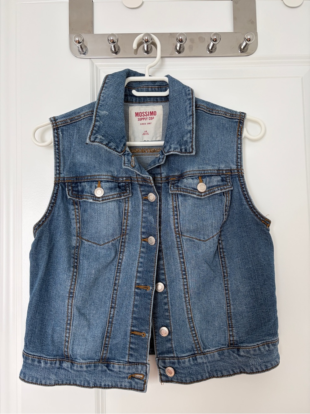 Mossimo Supply Co. Blue Denim Vest
